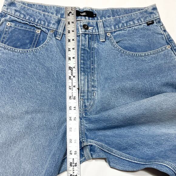 Vans Off the Wall Denim Jeans 32x29 Blue Wide Leg Baggy Loose Fit New - Picture 9 of 10